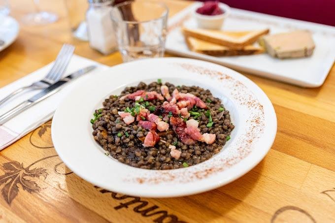 Salade de lentilles aux lardons